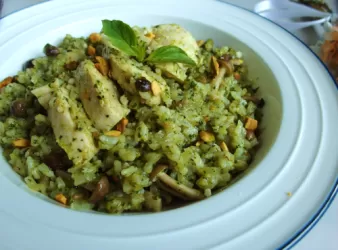 【一人食】青醬雞胸燉飯