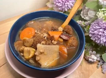 猴頭菇栗子豬展湯