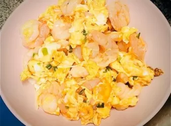 蝦仁炒蛋（健康少油版）