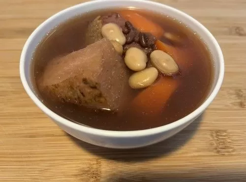 粉葛赤小豆扁豆瘦肉湯