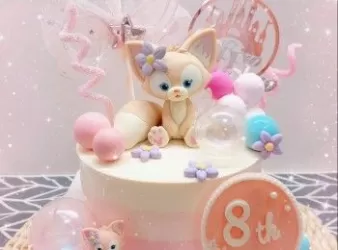 漸變色牛奶芝士海綿蛋糕