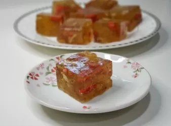 元肉杞子桂花糕