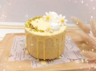 芒果芝士奶蓋戚風蛋糕