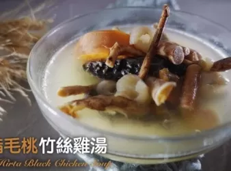 [4K影片]湯水食譜 |五指毛桃竹絲雞湯 Ficus Hirta Black Chicken Soup