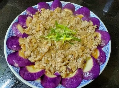 冬菇肉碎扒茄子