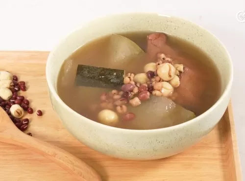 荷香冬瓜紅豆薏米煲豬腱湯｜夏日靚湯｜消暑去濕｜清熱去火｜養心安神