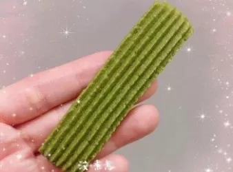綠茶長條薄片唧花曲奇餅