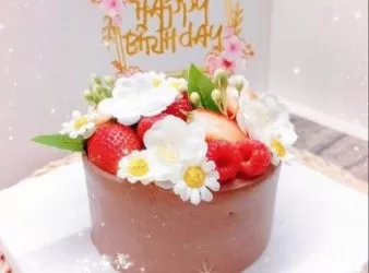 雙重朱古力忌廉夾餡海綿蛋糕