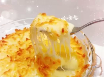 芝士忌廉焗薯茸