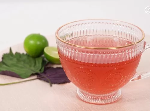 對抗寒流｜感冒初起必飲｜檸檬紫蘇茶