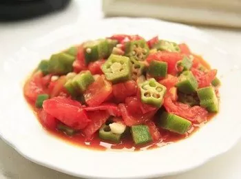 番茄炒秋葵