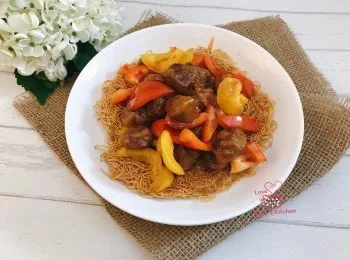 素咕嚕肉脆脆麵