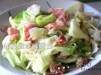 瑪莉廚房：培根清炒高麗菜