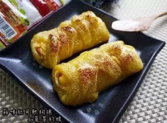 蒜味起司熱狗捲