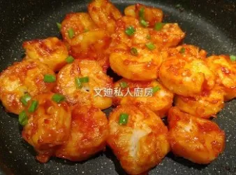 無殼茄汁蝦碌