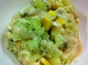 素食菜式 - 香草粟米薯蓉