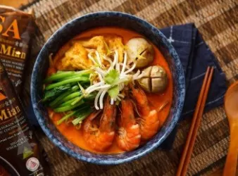Laksa叻沙全麥海鮮麵【新加坡百勝廚】