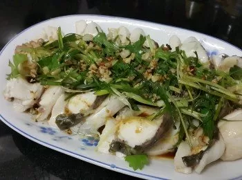 肉鬆薑絲蒸鯇魚