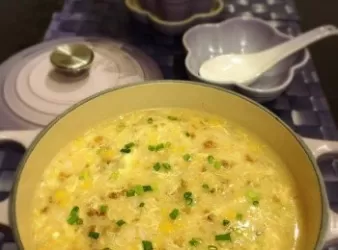 粟米桃膠海皇羹