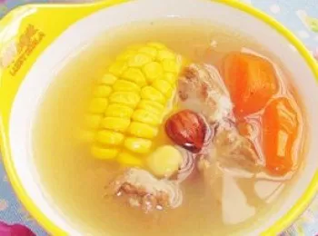 南北杏玉米煲沙骨