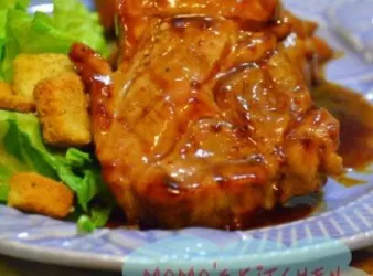 香煎豬肩肉伴BBQ醬