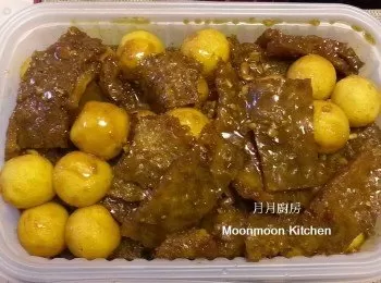 盆菜食譜之咖喱豬皮魚蛋