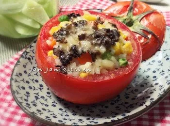 雜菌松露意飯釀烤蕃茄