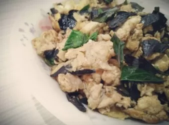 麻油黑蒜塔香蛋【富陽黑蒜】