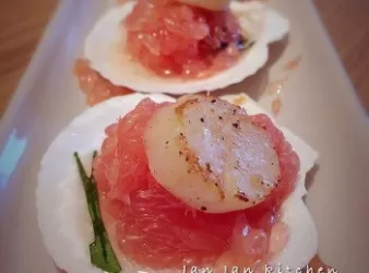 泰式元貝柚子沙律