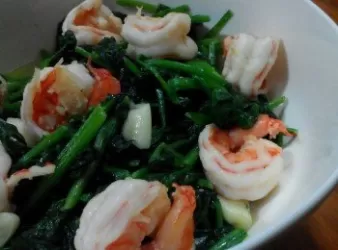 菠菜蝦仁【得意的一天】【食在養生】