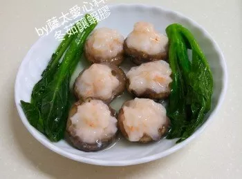 冬菇釀蝦膠(自制蝦膠做法)