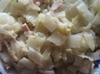 長椰菜炒豬排肉