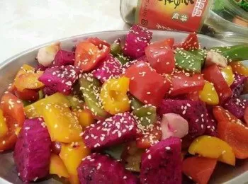 芝麻彩椒火龍果【澎湖七美名產】