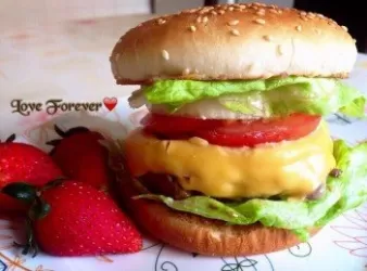 芝士牛肉漢堡包