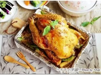 蜂蜜蒜香烤全雞