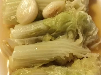 清湯蒜子浸旺菜 - 10分鐘食得