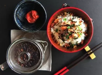 日式三文魚茶漬飯