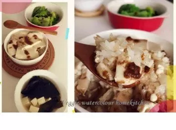 素xo醬豆腐蒸糯米飯