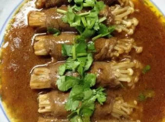 沙爹金菇肥牛卷