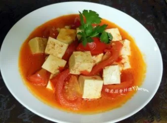 ♥憶柔蔬食♥濃郁甘甜番茄豆腐