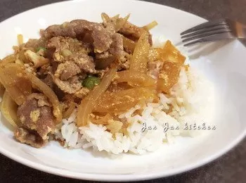 日式洋蔥豚肉飯