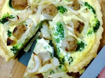 西蘭花貢丸Tart