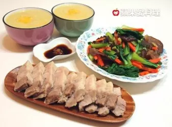 筍香地瓜粥＋蒜泥白肉（1鍋2菜）