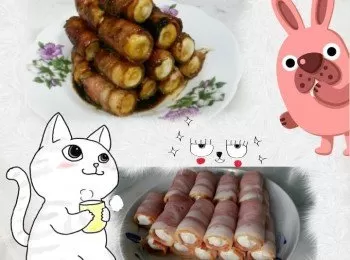 蝦子肉卷