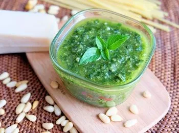 自製意大利青醬 Basil Pesto Sauce