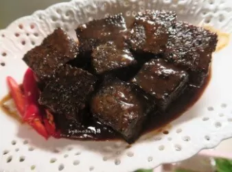 麻油滷米血