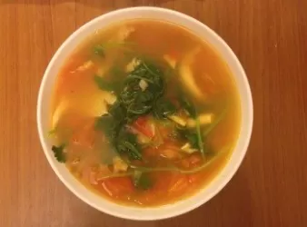 芫茜蕃茄野箘湯食譜(素)