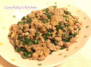 粒粒豆角菜脯炒肉碎