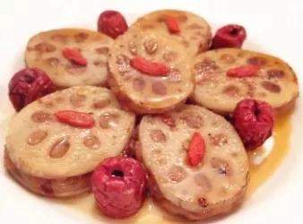 糖煮栗蓉蓮藕盒