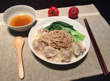 【下班後10分鐘快速上菜】低卡餛飩燕麥麵